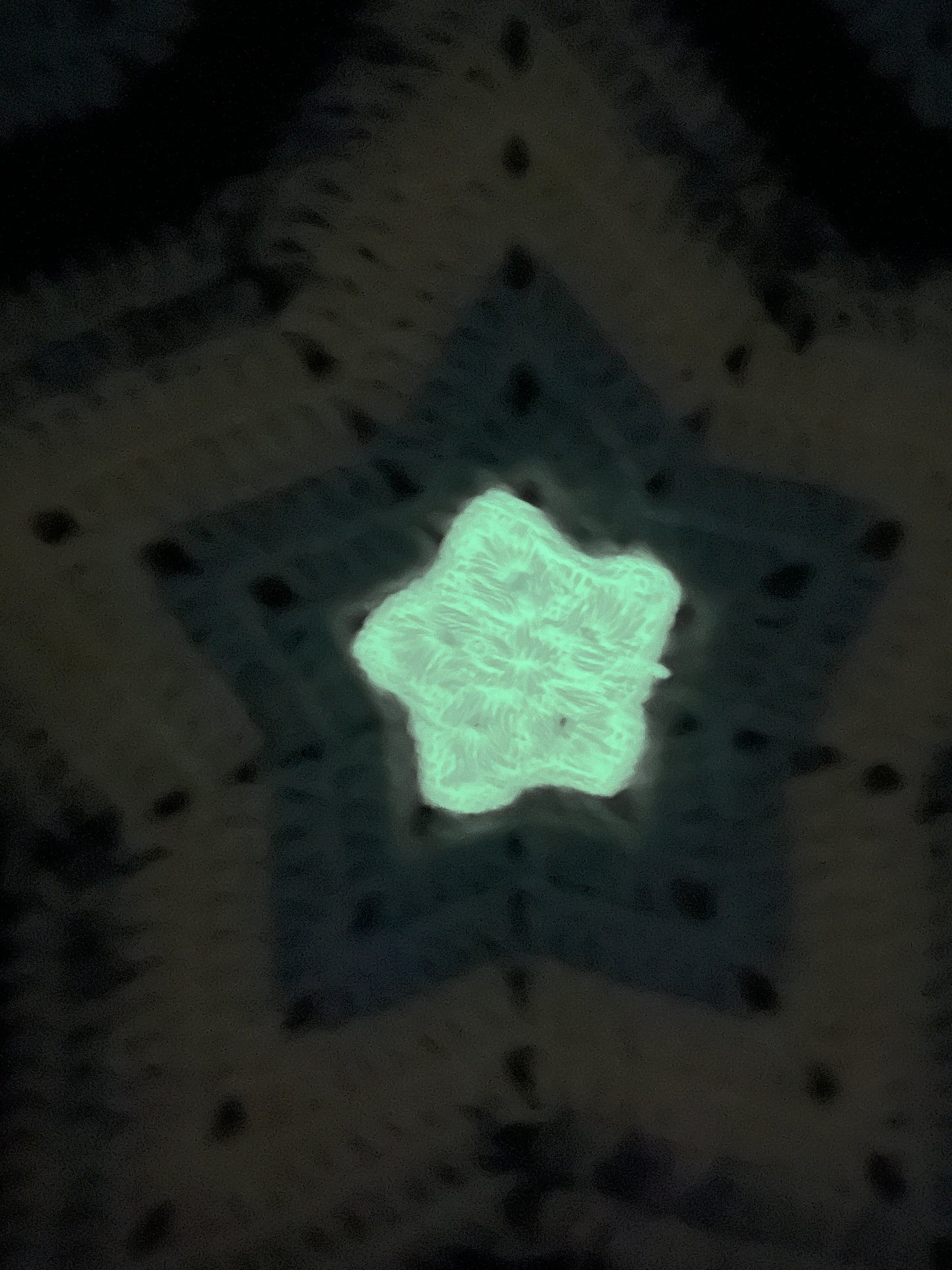 1-BLUE:GLOW n The Dark! STAR Baby blanket!