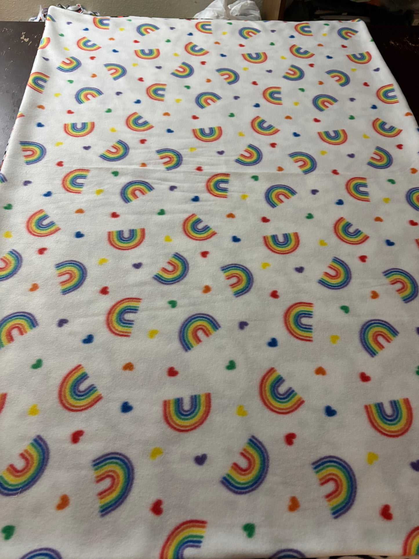 Hello kitty rainbow blanket
