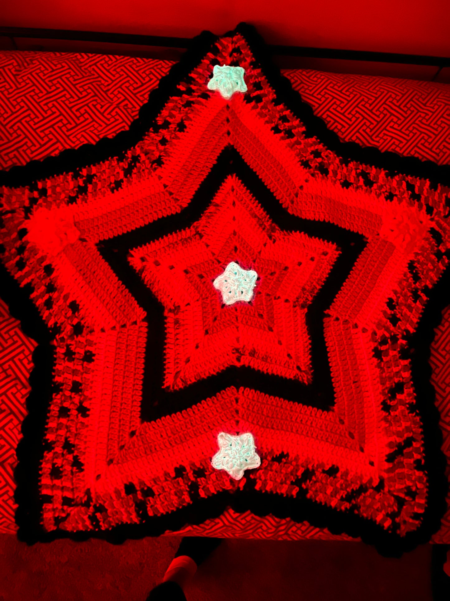 1-BLUE:GLOW n The Dark! STAR Baby blanket!