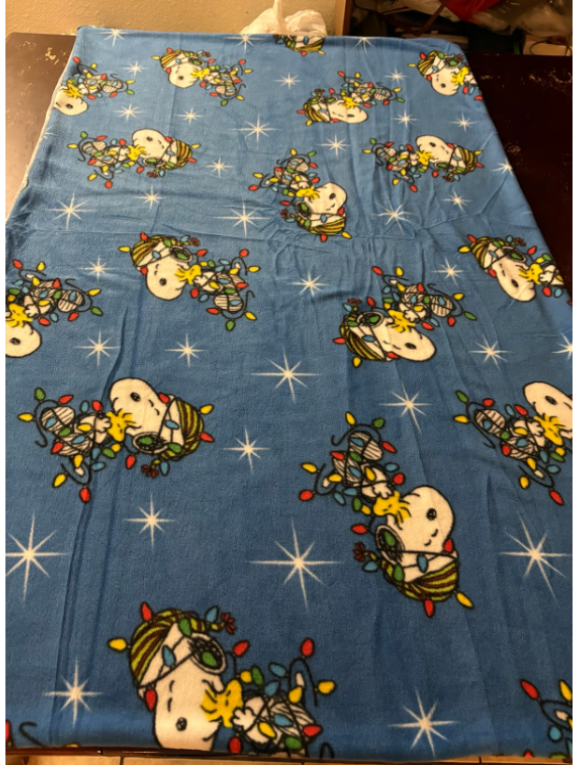 Christmas Snoopy Fleece Blanket