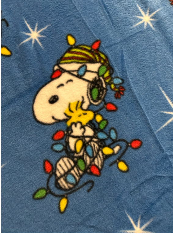 Christmas Snoopy Fleece Blanket
